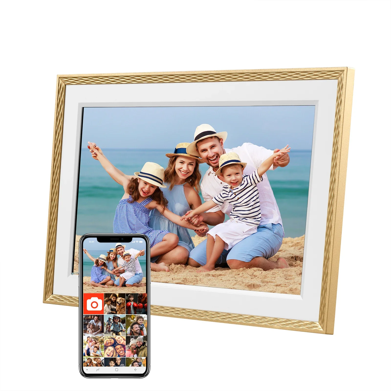 

Цифровая фоторамка 10,1 дюйма, Wi-Fi, Frameo, 1280*800 IPS HD, облачная, умная, с памятью 16 ГБ, настенное крепление, автоматическая синхронизация