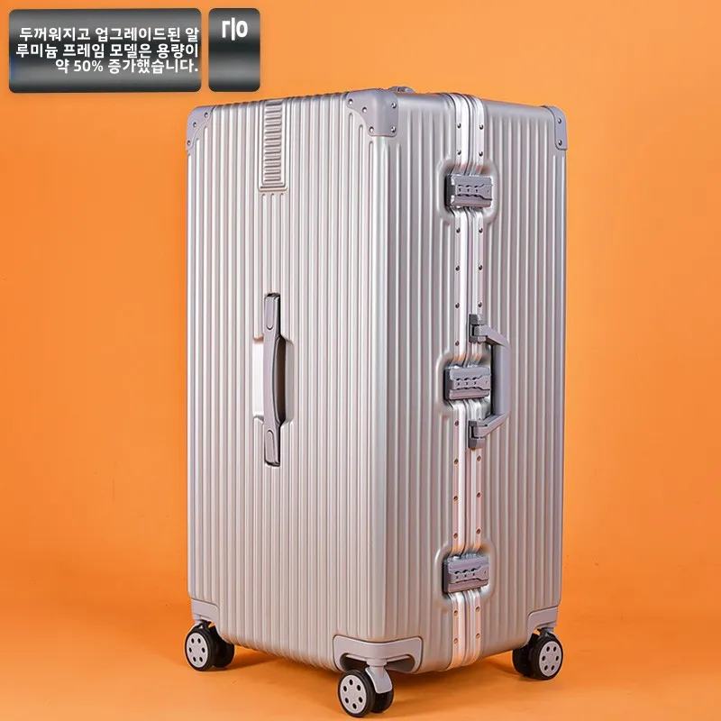 Large Capaci Luggage Women Trolley Case 26 Suitcase 30-Inch Male Student Mute Wheel Durable Password Leather Case