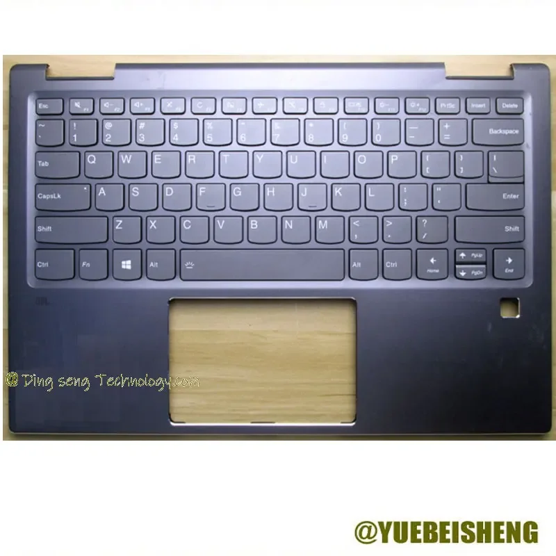 

YUEBEISHENG 95%New for lenovo YOGA720 YOGA720-13 YOGA720-13IKB Palmrest US keyboard top case upper cover,Dark Brown