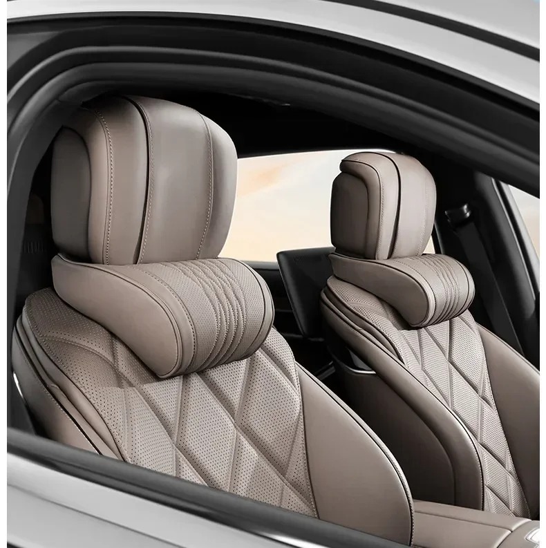 Schwarz/weißes Auto-Kopfstützen-Nackenstützkissen für Tesla Model 3 Model Y, Nackenstützkissen, 1 Stück/2 Stück – Detail 21