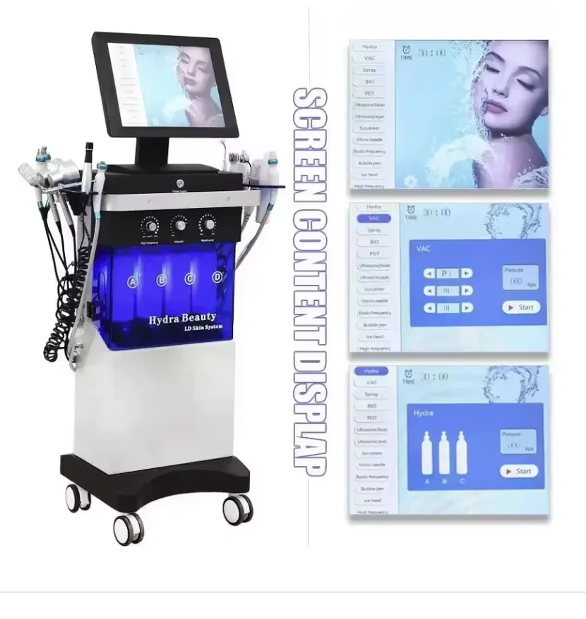 

NEWEST 14-in-1 Women Aesthetic Beauty Equipment Bubble Oxygenation Scrubber Facial Machine