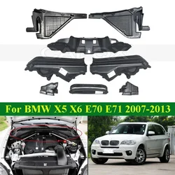 CAPQX Engine Heat Shield Firewall Compartment Partition For BMW X5 X6 E70 E71 07-13 Front Windshield Wiper Cowl Trim Water Plate