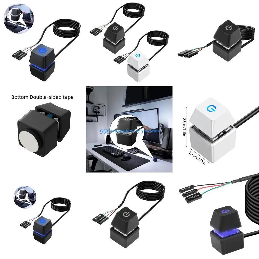 

H9EB Desktop Power Switching Button Cable for Computer Hosts Starter Easy Install