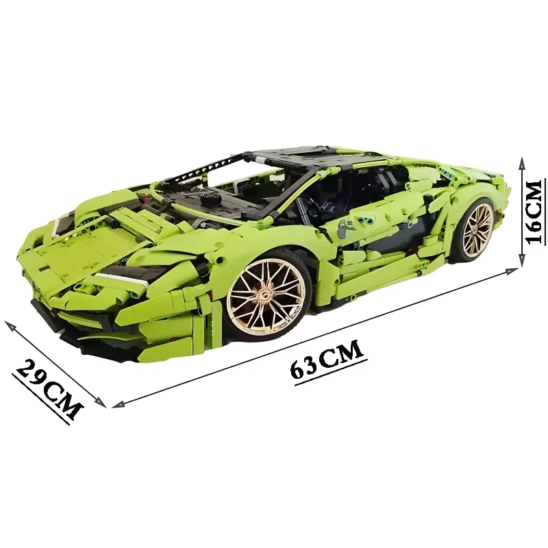 MOC 106901   Kit di blocchi di costruzione modello Hypercar per auto sportiva tecnica 42115 Veicolo a velocità Giocattolo educativo per bambini Regalo di Natale