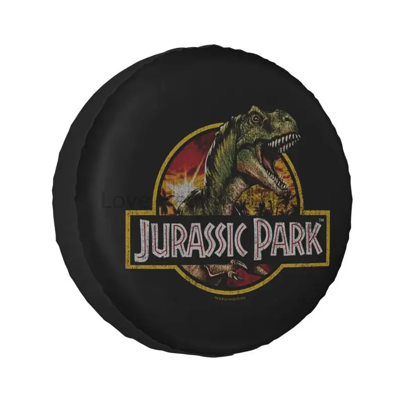 

Jurassic Park Spare Tire Cover for Jeep Mitsubishi Pajero Sci Fi Dinosaur Car Wheel Protectors Accessories 14 15 16 17 Inch