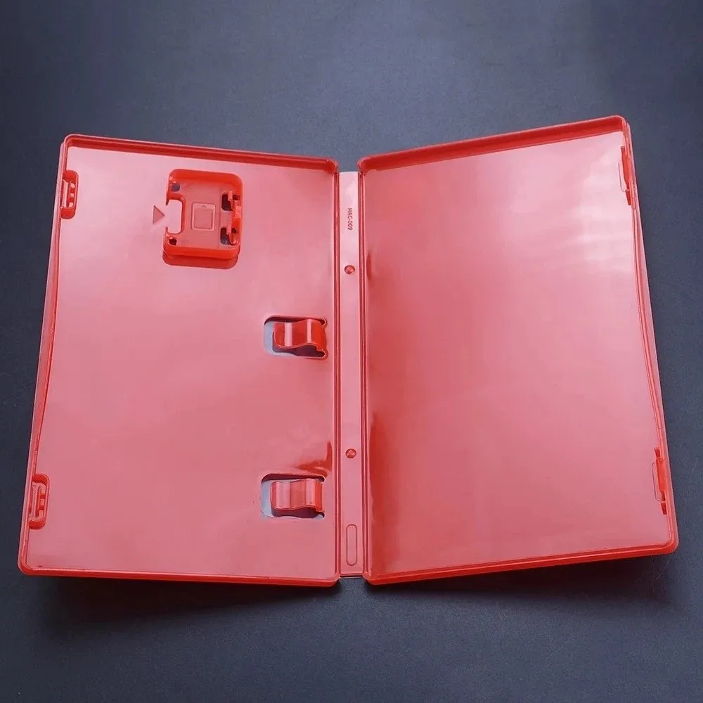Transparent Game Card Box Plastic with Book Holder Storage Case Box Red Cartridge Holder Shell for Switch 2 For Inserted Cover