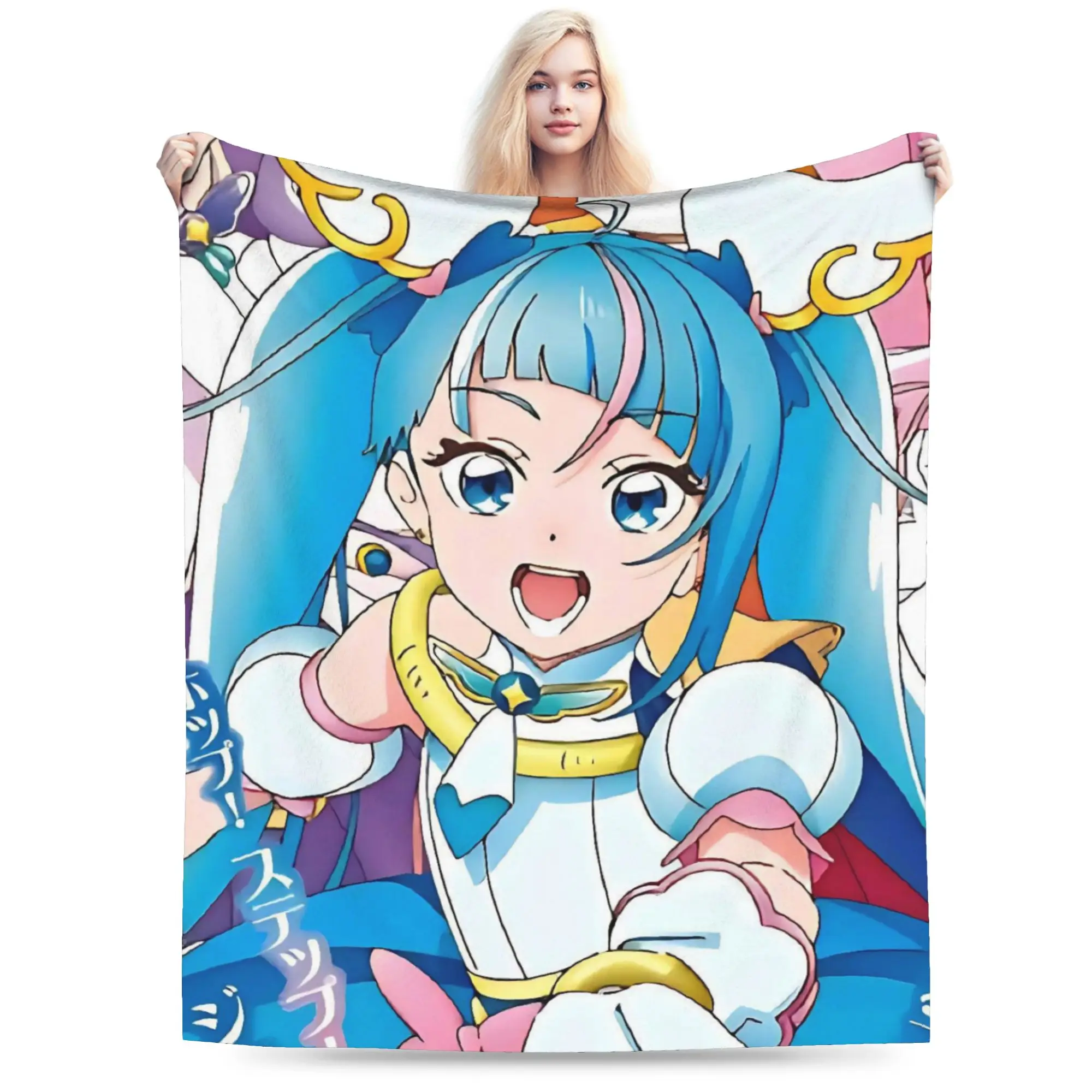 Soaring Sky Pretty Cure Blanket Multi-size Soft and Lightweight  Throw Blankets for Sofa Couch and Bed