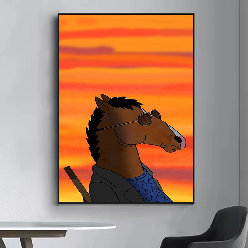 

BoJack Horseman HD Poster art wall waterproof home living room bedroom coffee house bar aesthetic room wall decoration
