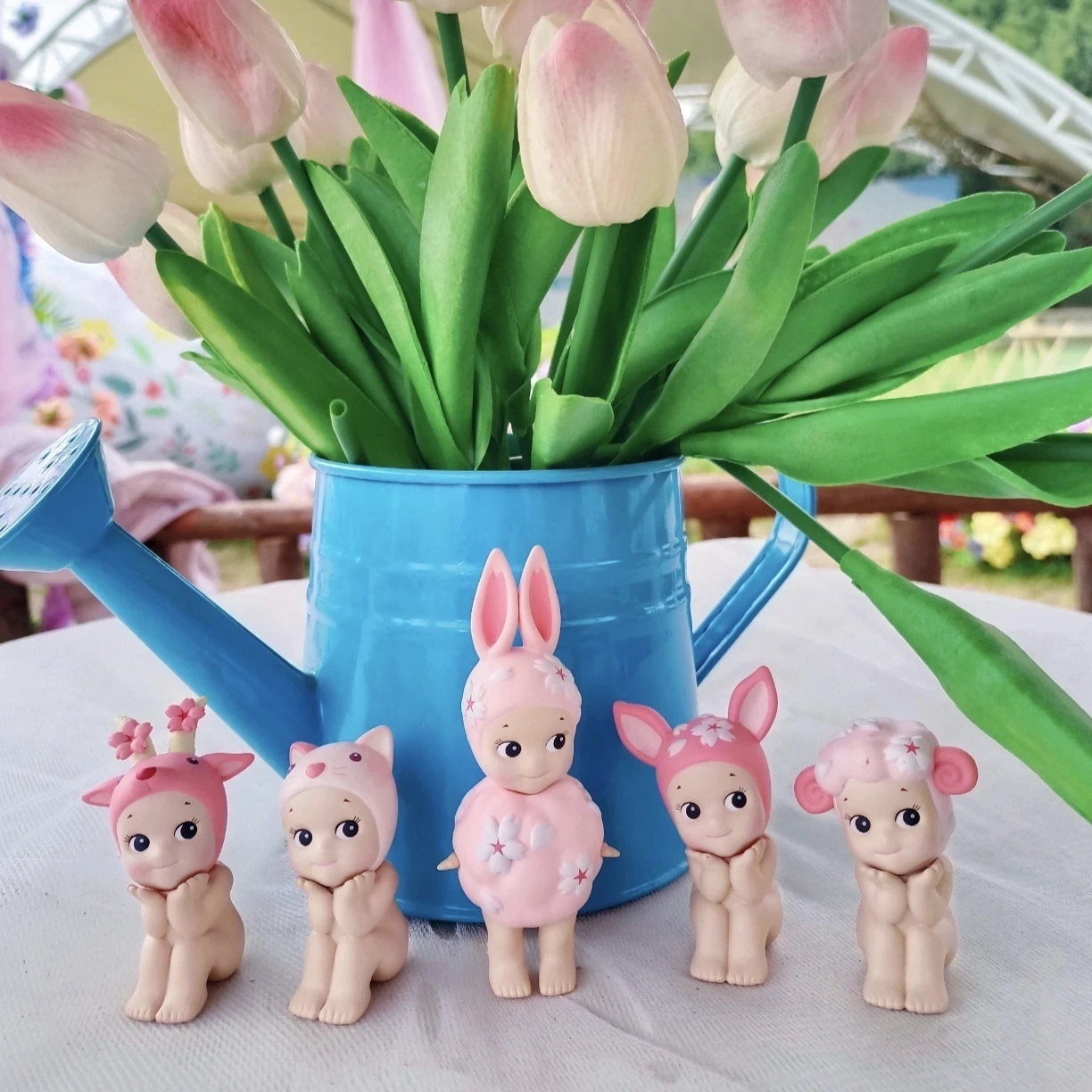 

Angel Cherry Blossom Series Hippers Blind Box Hippers Mini Anime Figure Collectable Model Decoration Xmas Birthday Gift Kids Toy