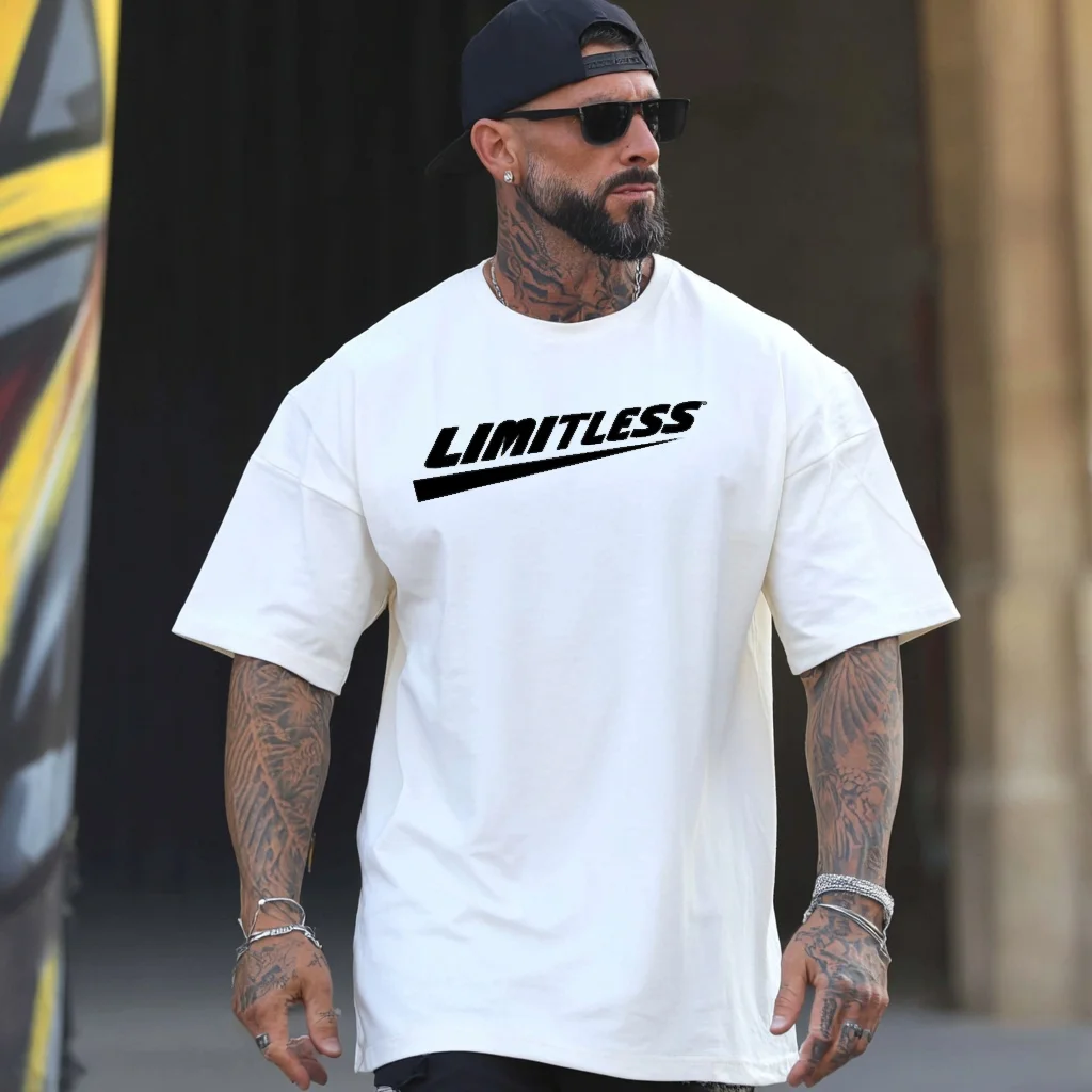 

Teevo Men's Casual T-Shirt Simple Letter Print Streetwear Daily Wear