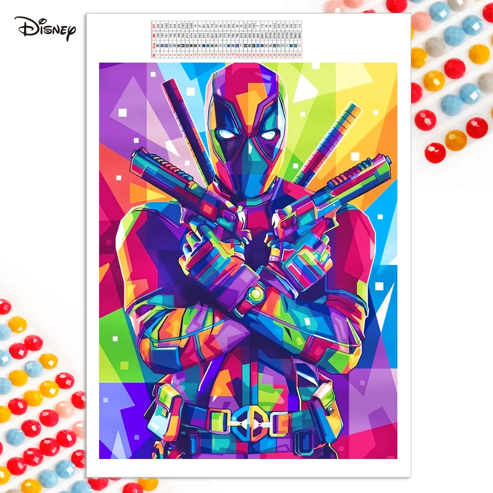 

Disney Diamond Painting Deadpool Rhinestones Picture Portrait Diamond Mosaic Embroidery Cross Stitch Handmade Gift