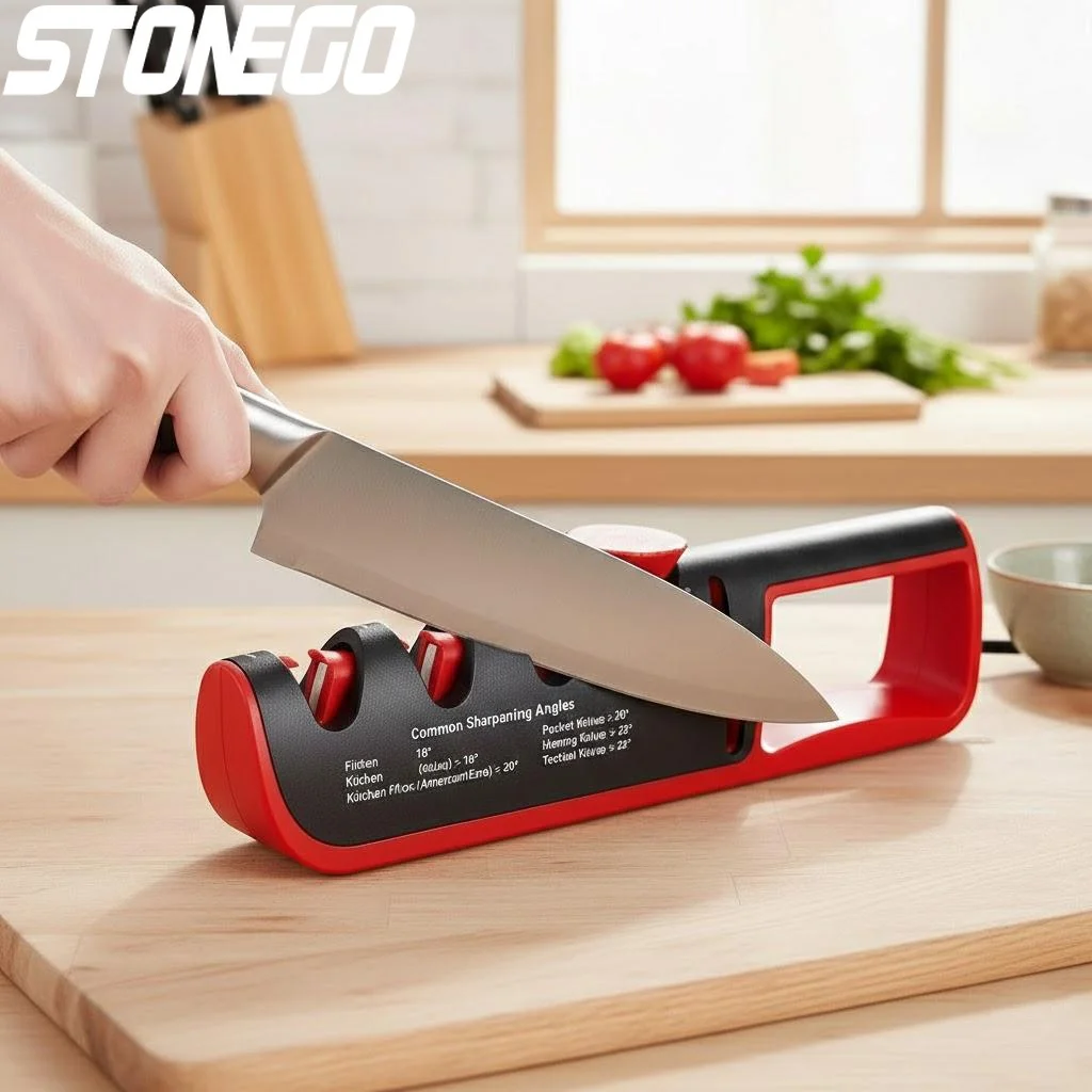 

STONEGO Angle Adjustment Tool Grinder Class 4 Scissors Sharpener Professional Kitchen Sharpener Tool Grinder