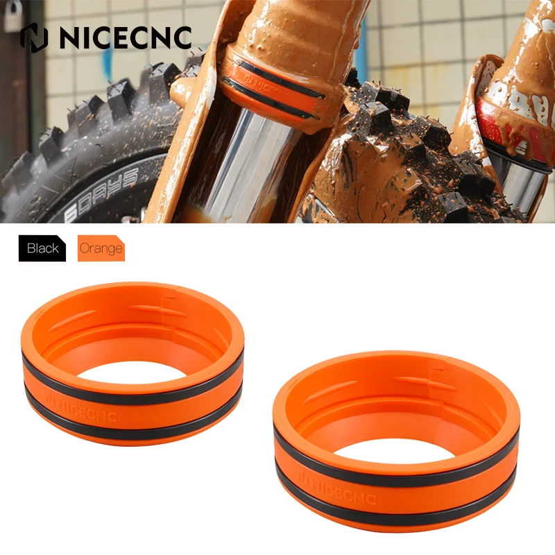 Front Fork Mud Scraper Kit For KTM EXC 300 EXC 250 EXCF 350 EXC 450 SX 125 SXF 250 SXF 450 XC 250 XCF 350 XCW 300 TPI 2004-2024 - Image 2