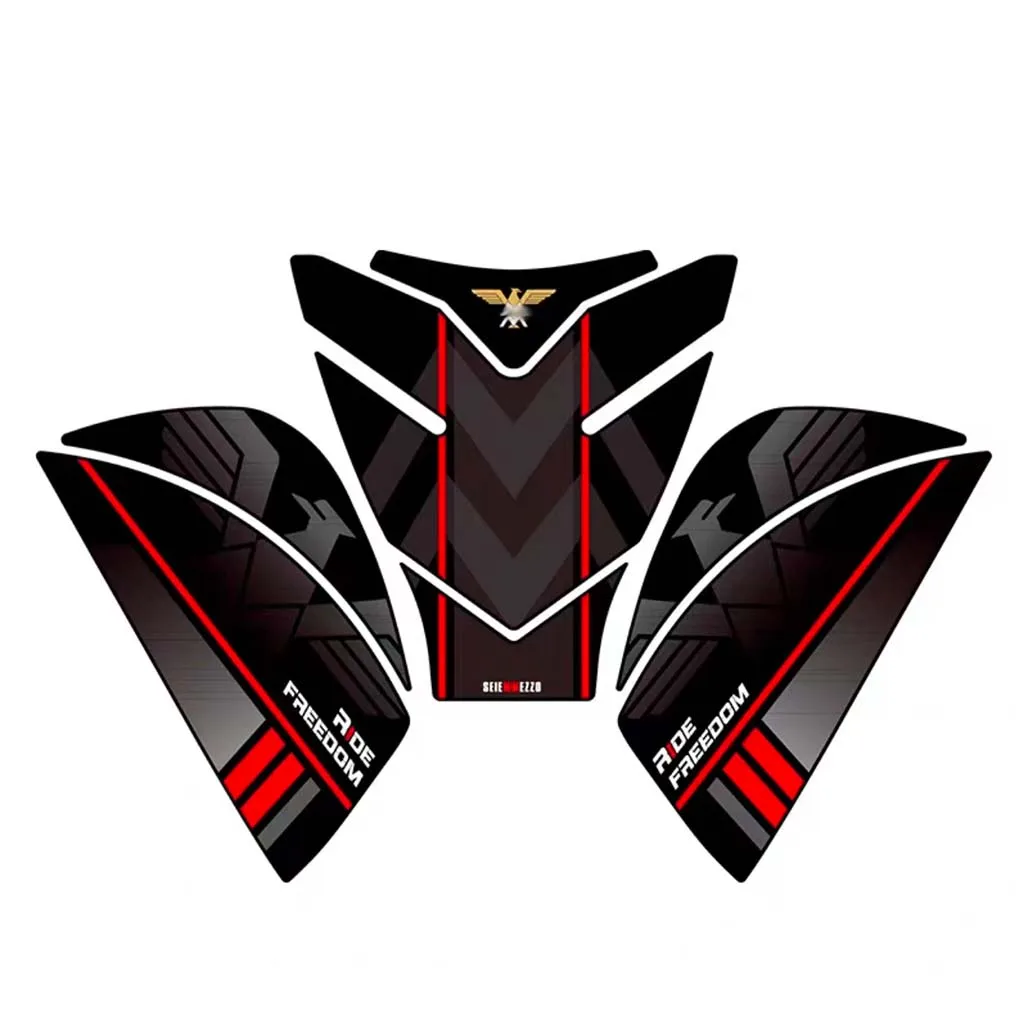 For Morini X Cape 650 fuel tank stickers fishbone stickers anti-skid and anti-wear accessories modification.