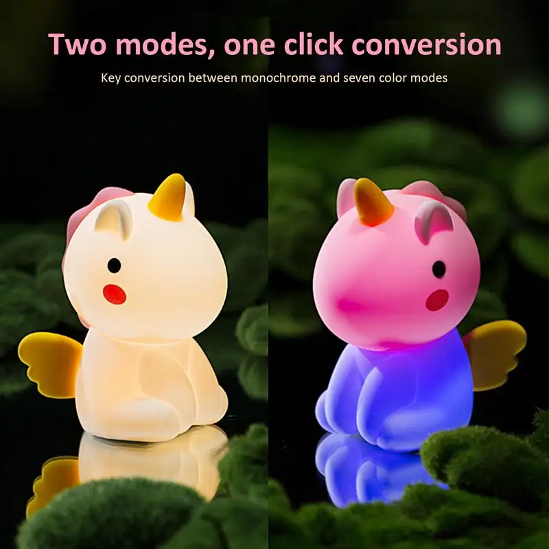 Cute Silicone Lamp Anti-Glare Night Lamp Glowing Children Toy Breastfeeding Nursery Nightlight Night Light Kids Eye Protection