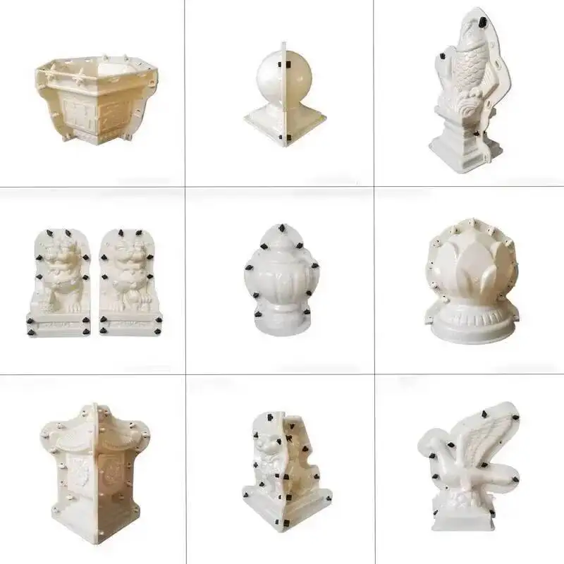Villa Concrete Molds European Garden Building ABS Lion Statue Plastic for Home Mold Garden House Outdoor Gates Decoration r