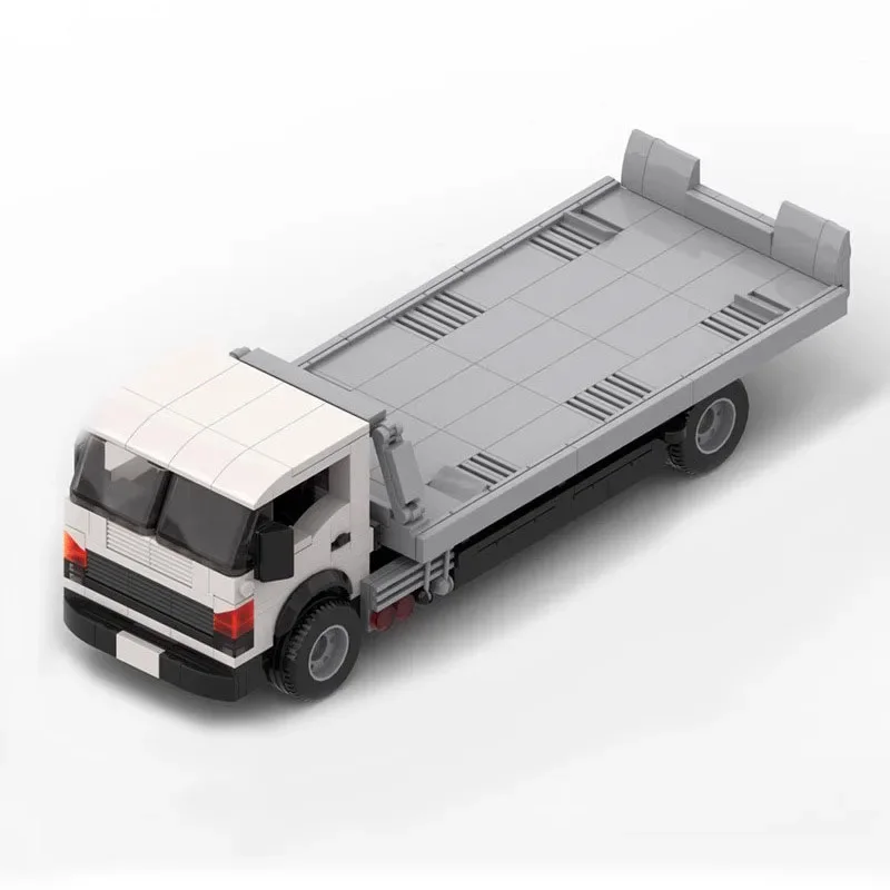 MOC building blocks Toy Rescue Flatbed car model 8 cars series Creative assembly set Holiday birthday gift for boys