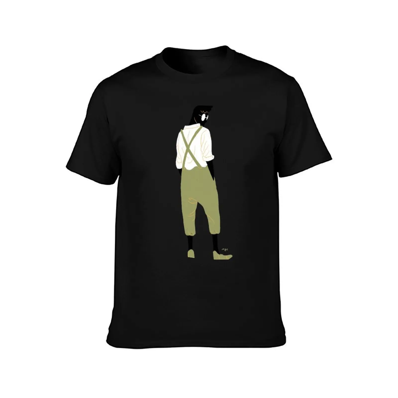 100 Days. Guy in green overalls. T-Shirt Big and Tall Basic Tee Shirt T-Shirt