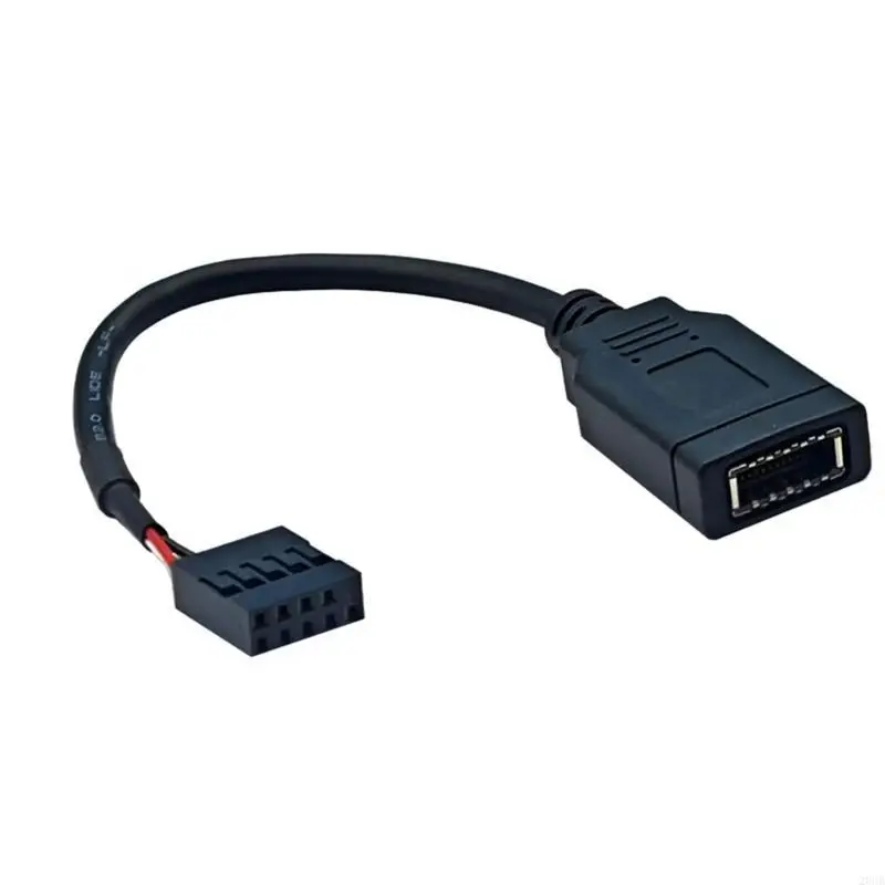 20CB แผงด้านหน้าประเภท C อะแดปเตอร์ 9PIN เพื่อพิมพ์ E USB2.0 ส่วนหัวเมนบอร์ดสายเคเบิล USB2.0
