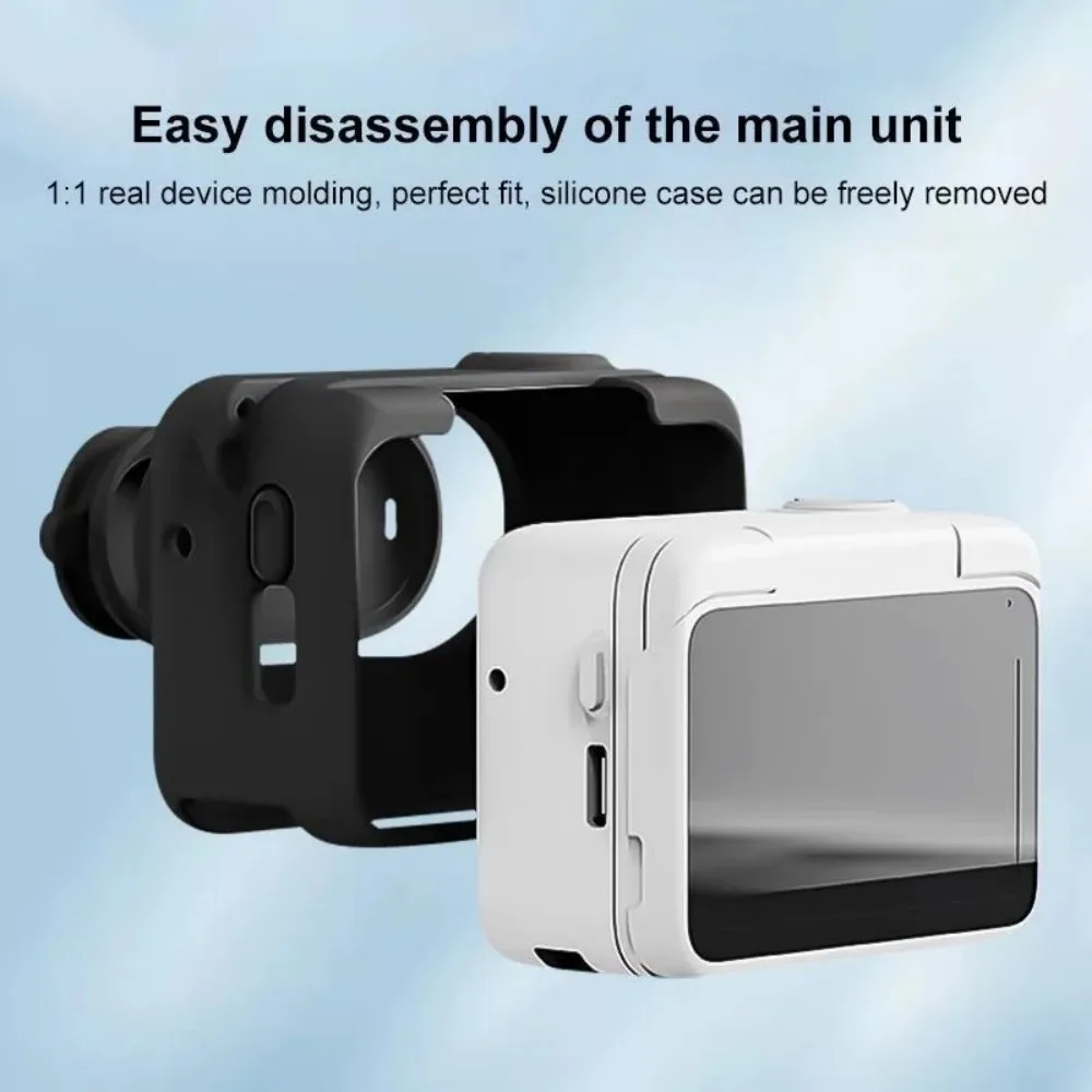 Soft Cover For Insta360 GO 3S GO3 Protective Case –Shock-Resistant Thumb Camera Cover with Anti-Lost Rope Camera Accessories