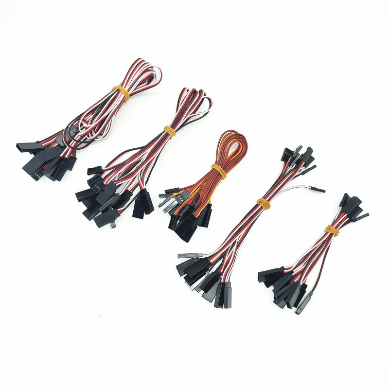 Extension Lead Wire Cable Anti-loose 30 core Servo10pcs 100mm 150MM 200MM 300MM 500MM 1000MM  For RC Futaba JR Male to Female
