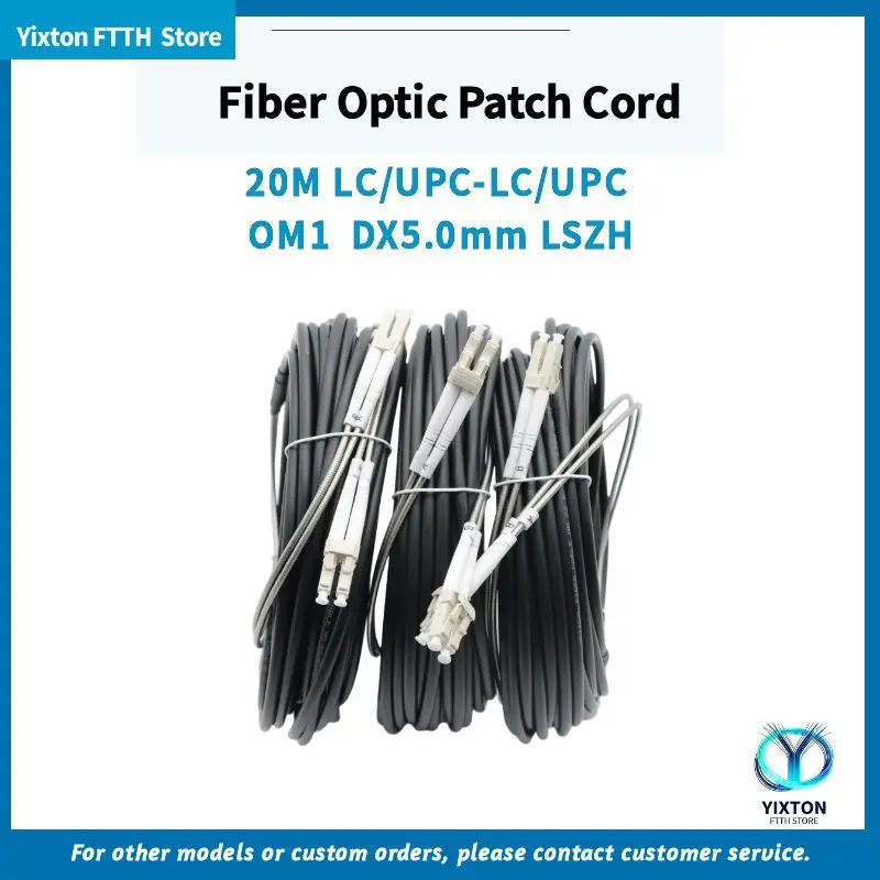 

FTTH, оптоволоконный патч-корд 20 м LC/UPC-LC/UPC OM1 DX5,0 мм, для других моделей или индивидуальных заказов, пожалуйста, свяжитесь со службой поддержки клиентов.