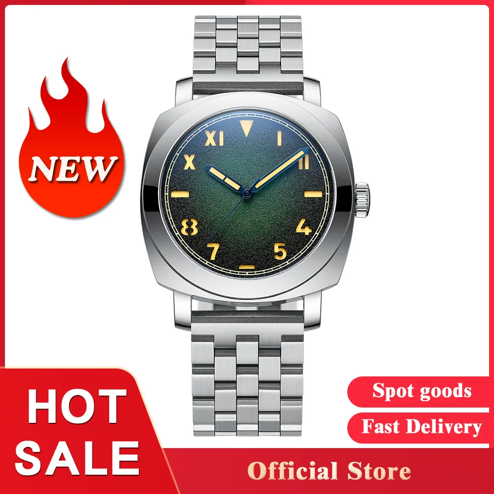 STEELFLIER SF764 Mechanical Watches NH35 Movement Green Dial Sapphire Mirror Swiss Super Luminous 200M Waterproof Luxury Watch