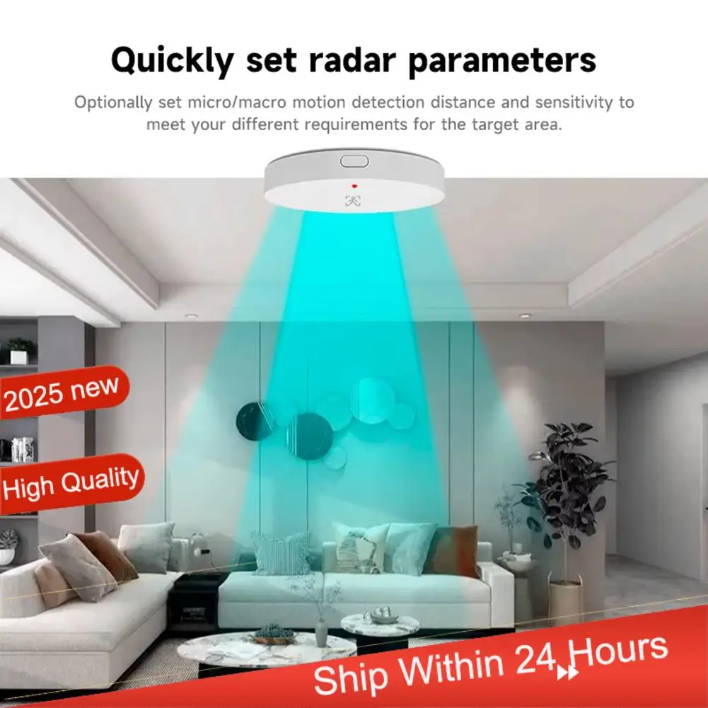 ~【a48t-hot】tuya-zigbee-24g-human-presence-detector-person-high-precision-rader-detection-motion-static-sensors