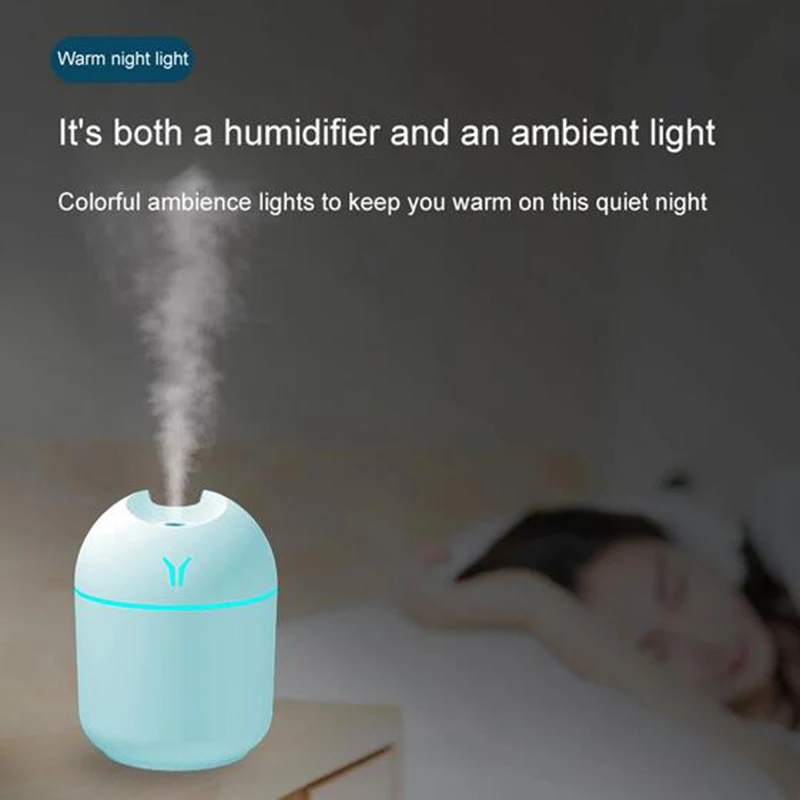 Smart Mini Large Volume USB Air Humidifier for Home and Car, New Aromatherapy Machine