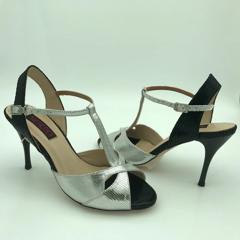 New Argentina Tango Dance Shoes Party Shoes Wedding Shoes leather outsole T622690SBL 9cm heel 7.5cm available shipping free