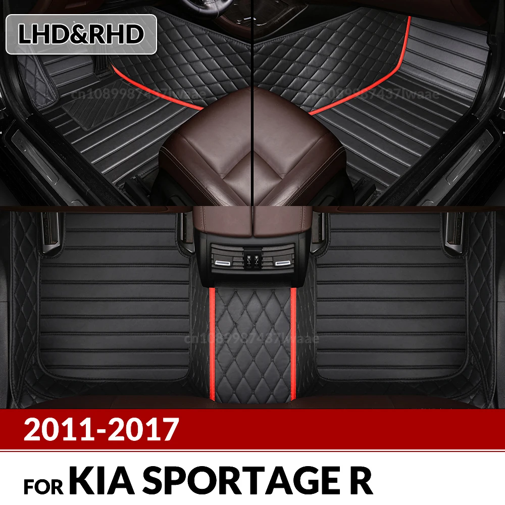 

Автомобильные коврики для Kia Sportage R 2011 2012 2013 2014 2015 2016 2017, пользовательские автомобильные подушечки для ног, ковер, аксессуары для интерьера