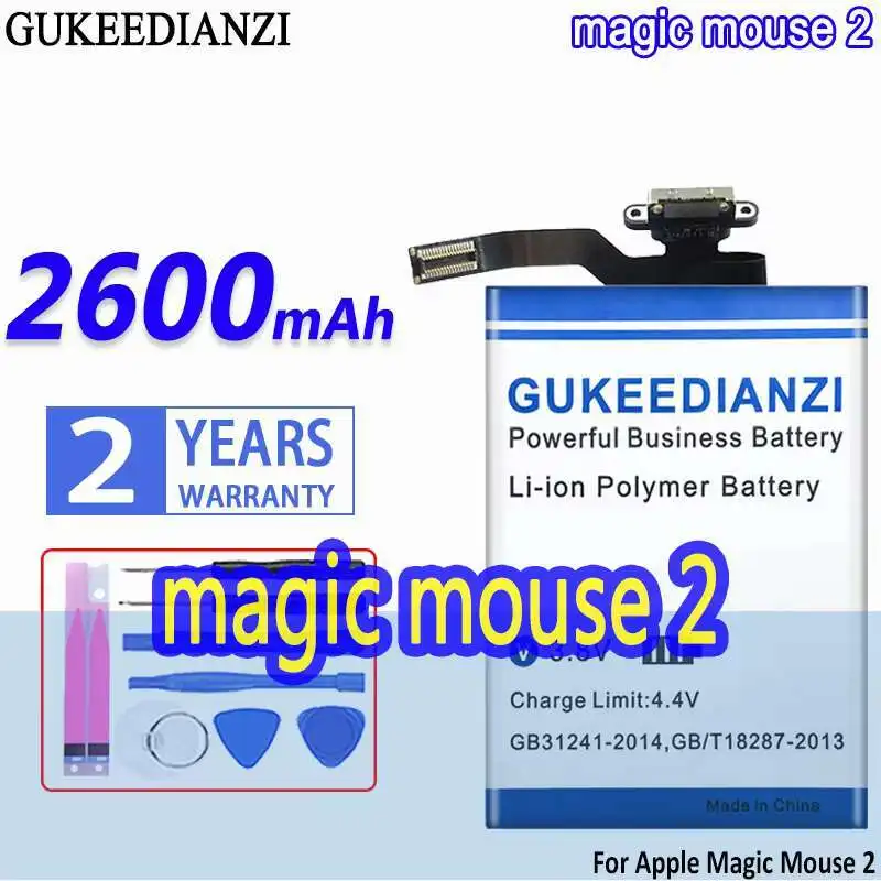 

Wireless Mouse Battery 2600Mah For Apple Magic 2 A1672 020-00634 020-00633