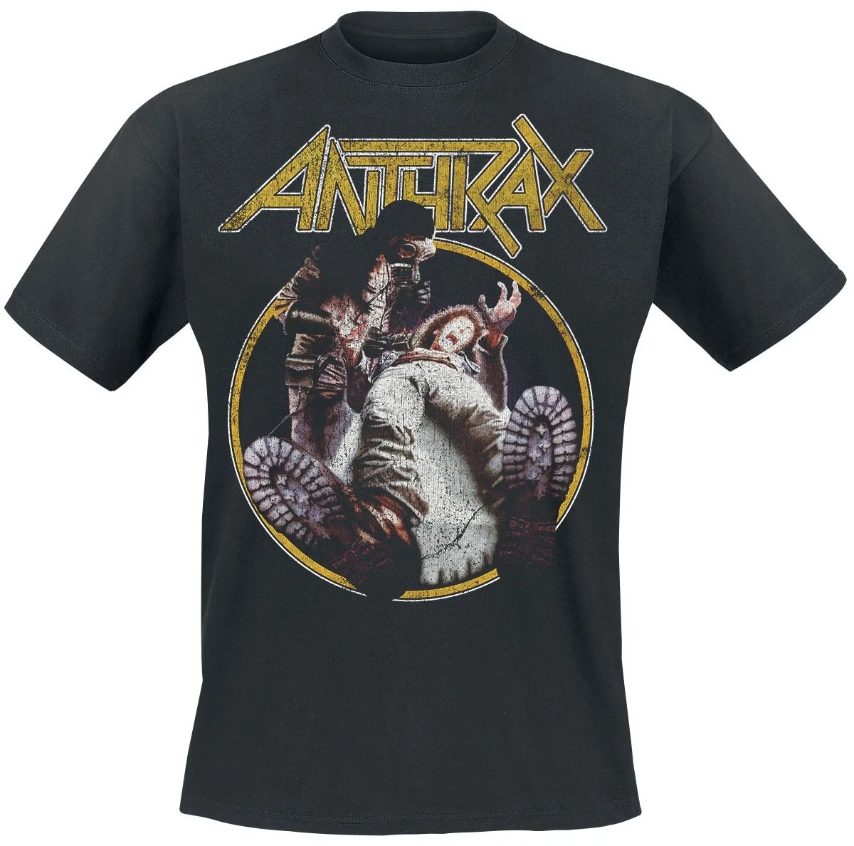 تي شيرت Anthrax Spreading The Disease، تي شيرت برقبة دائرية من Thrash Metal، يجب اقتناؤه لعشاق المعادن وعشاق النمط المتفخم
