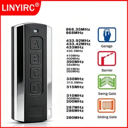 Duplicador de Control remoto para puerta de garaje multifrecuencia, 287-868MHz, llavero para puerta de garaje, barrera, abridor de puerta de garaje, Control de puerta