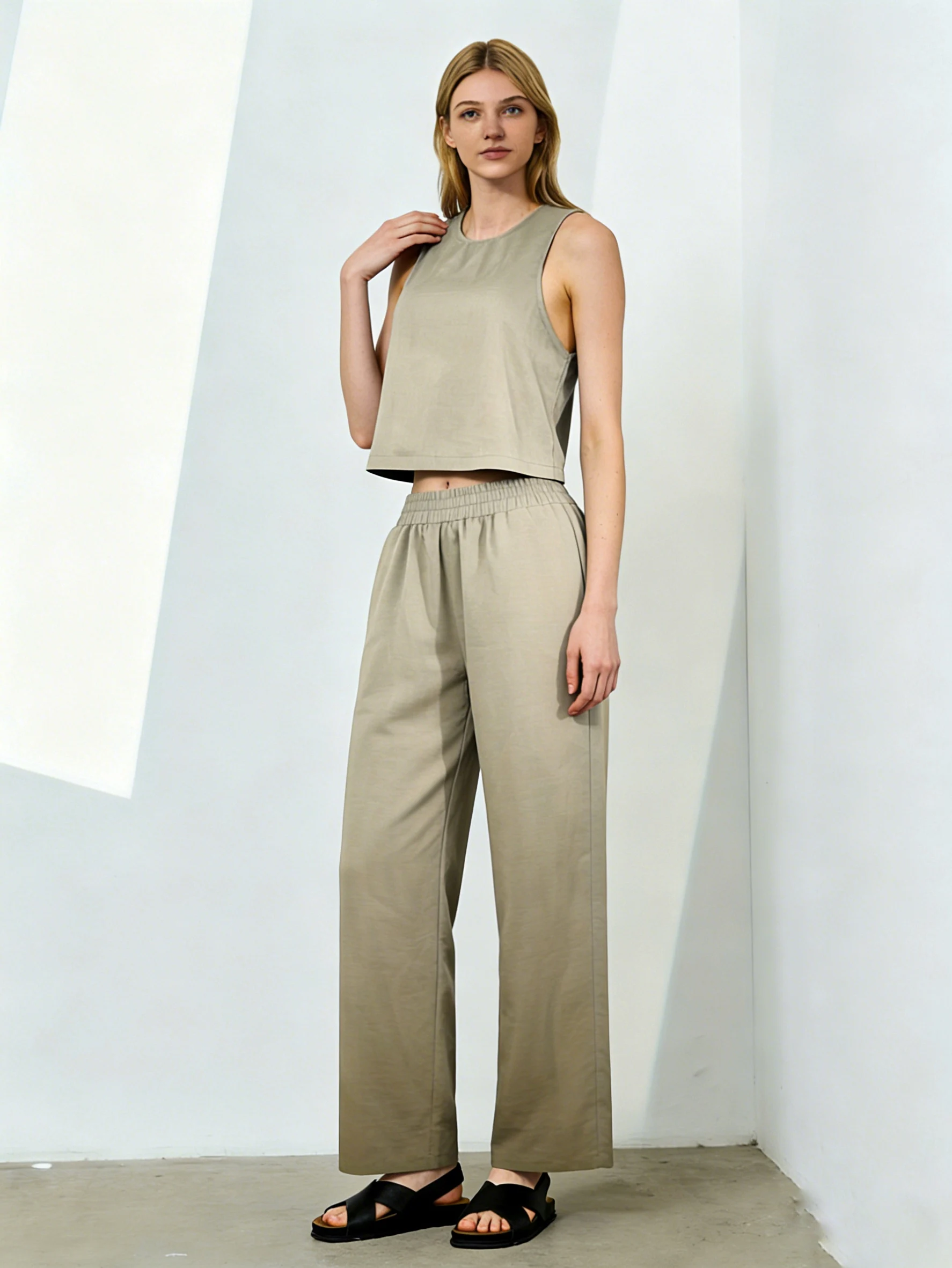 

Regular-size Elegant Spring & Summer Office Ladies' Pants Suit