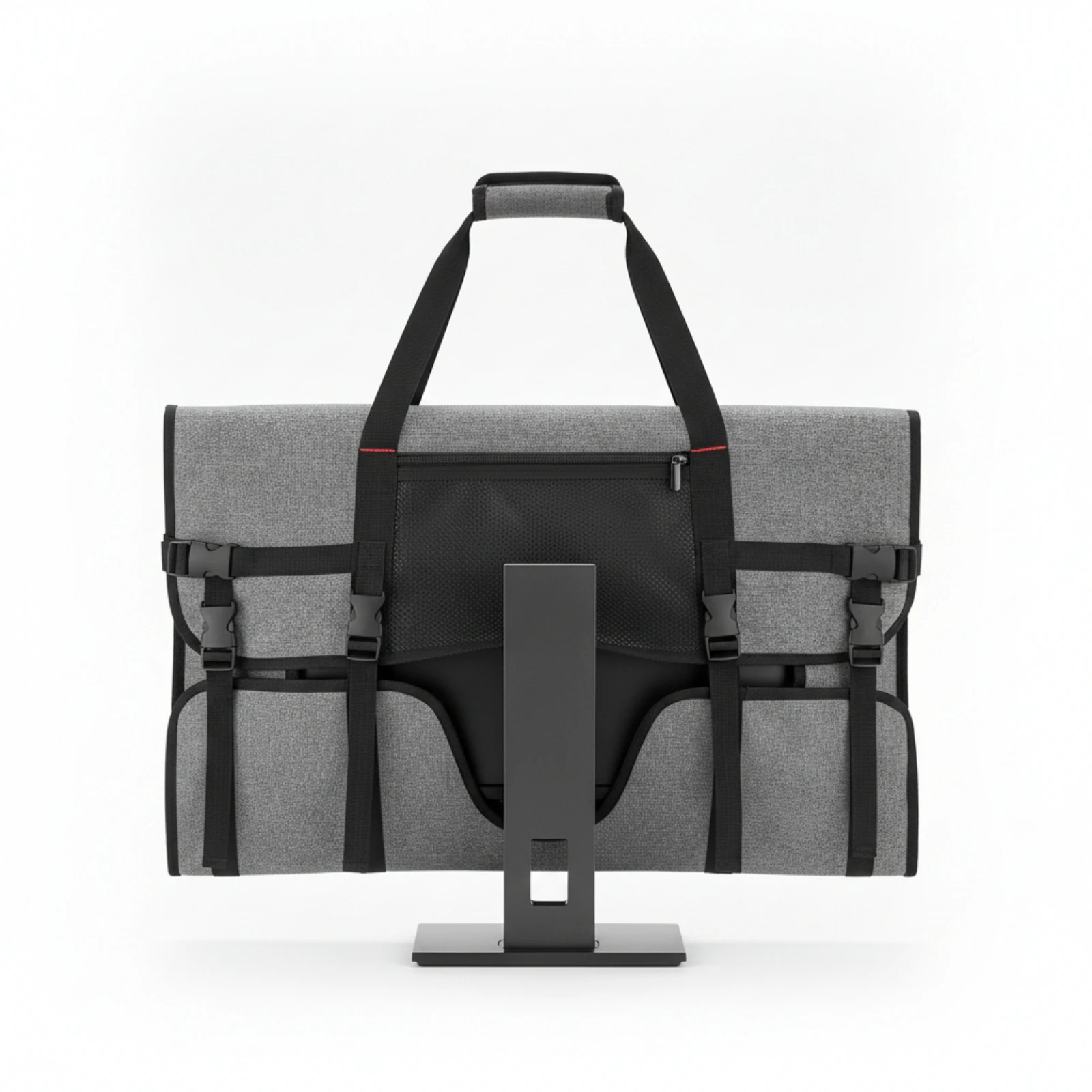 Computer Carrying Bag with Velvet Velvet-Lined Portable Monitor Carrying Bag LCD Screen Case with Pockets Tear-Resistant
