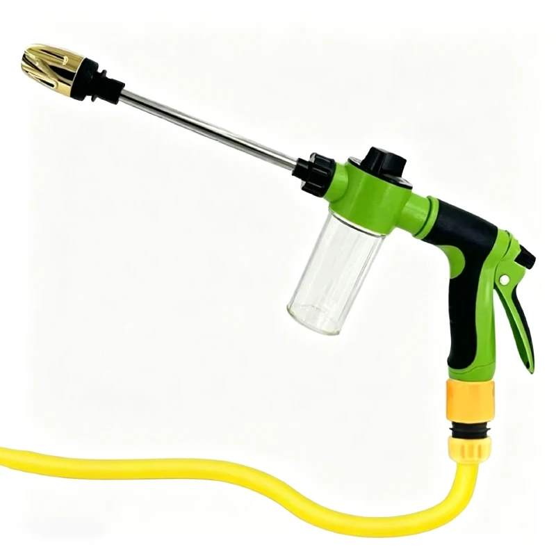 2026 Household Garden Water Gun Hose Nozzle Long Rod Watering Irrigation Spray Guns High-pressure Foam Kettle Car Washing Gun