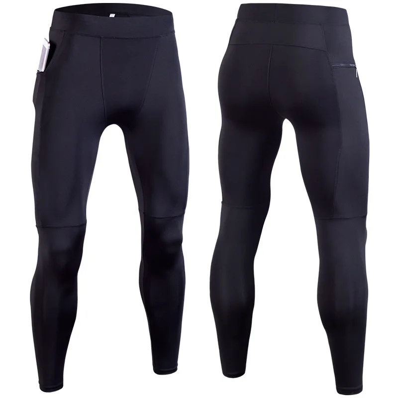 Sigatu Men's Quick Dry Sports Leggings Spring Summer Compression Yoga Pants for Training Running Basketball Workout Base Layer