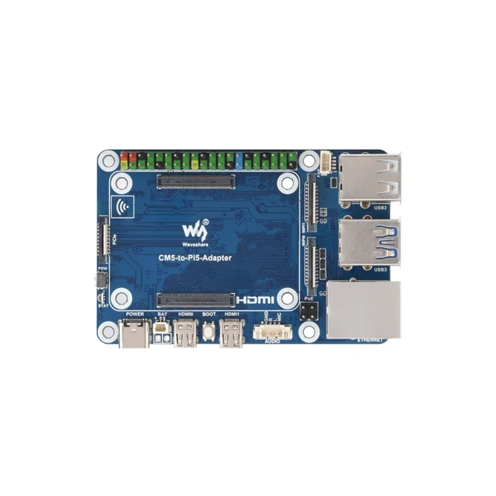 BoaMasMCM5 To Pi 5 Adapter Board For Raspberry Pi 5 Alternative Solution For Raspberry Pi 5 Onboard Audio Header Supports Connec