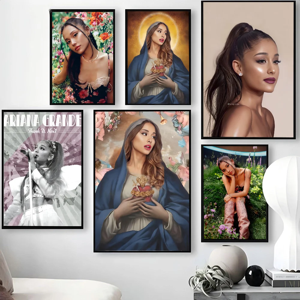 Famous Singer Ariana Grande Poster Paper Print Home Living Room Bedroom Entrance Bar Cafe Art Painting Decoration