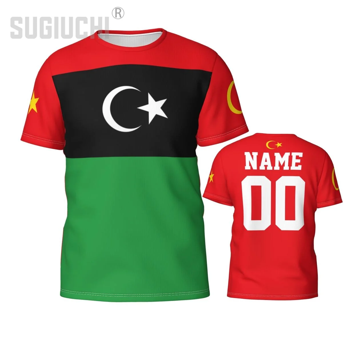 Custom Name Number Libya Flag Emblem 3D T-shirts For Men Women Tees jersey team Clothes Soccer Football Fans Gift T shirt