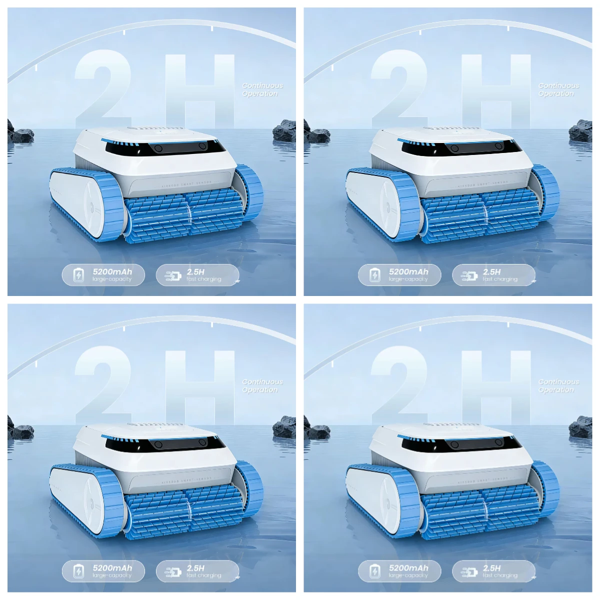 

Робот-пылесос для бассейнов PC20 с дистанционным управлением через приложение, беспроводной, автоматический, интеллектуальный, высококачественный, экологичный, время работы до 120 минут