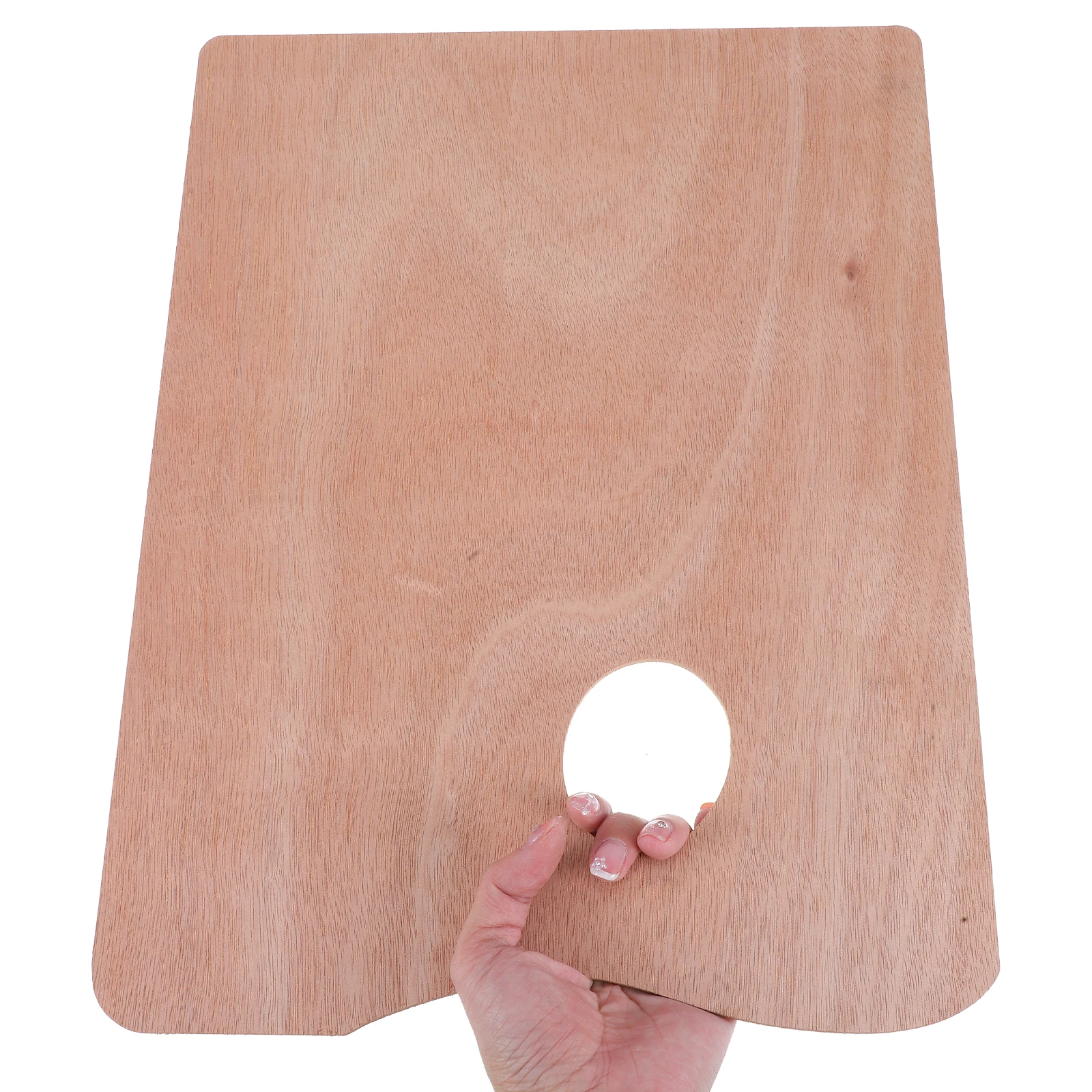 

Wooden Thumb Hole Paint Palette Large Square Oil Gouache Acrylic Mixing Tray for Artist Watercolor Painting Oil Paint Tool