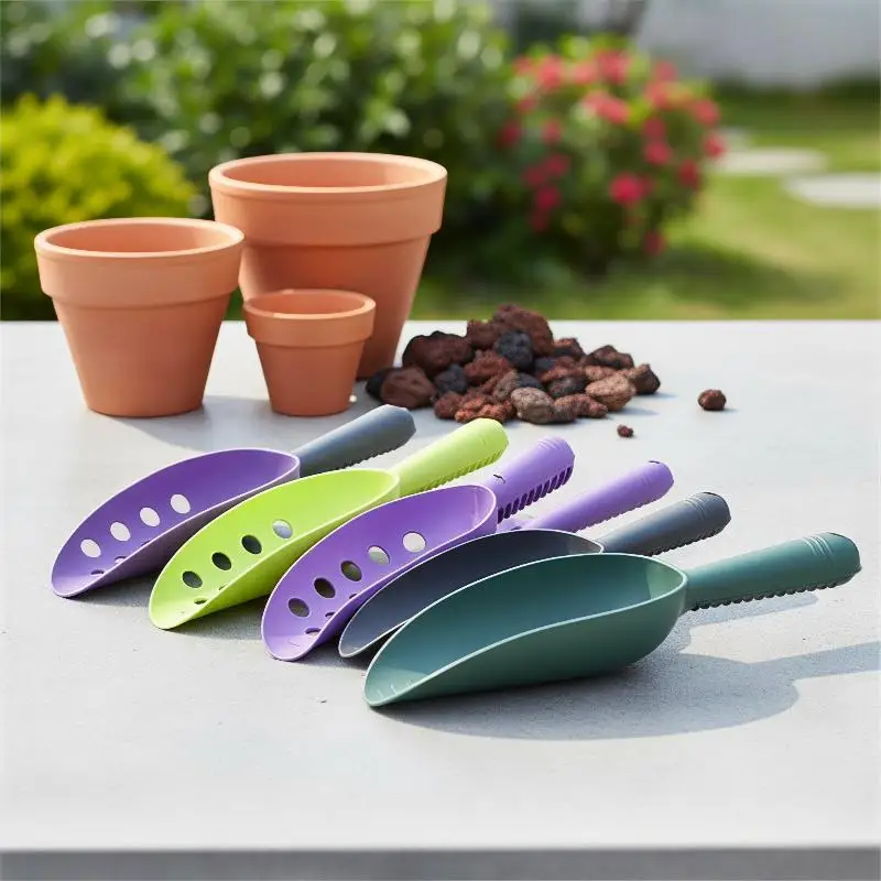 Multifunctional Garden Shovel Plastic Thickened Soil Loosening Shovel With Scale Durable Plant Shovel Flower Vegetables Plantin