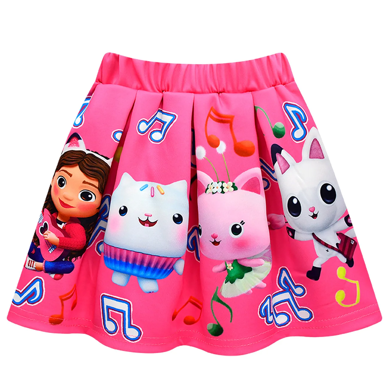 2023 Gabby\'s Dollhouse Kids Summer Gabby Cats T-shirt skirts Set Baby Girls Cute Princess Clothes Toddler Girls Birthday Party