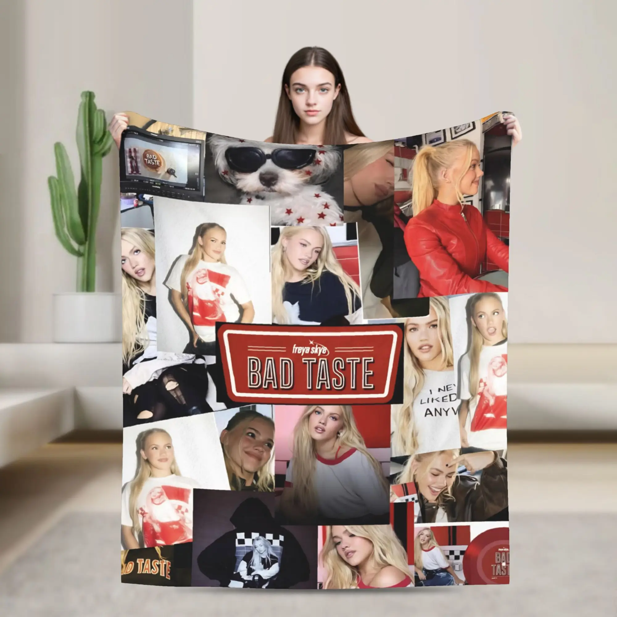 Bad Taste Freyas Singer Skyes  Blankets Fleece  Ultra-Soft Throw Blankets for Bed Bedspread