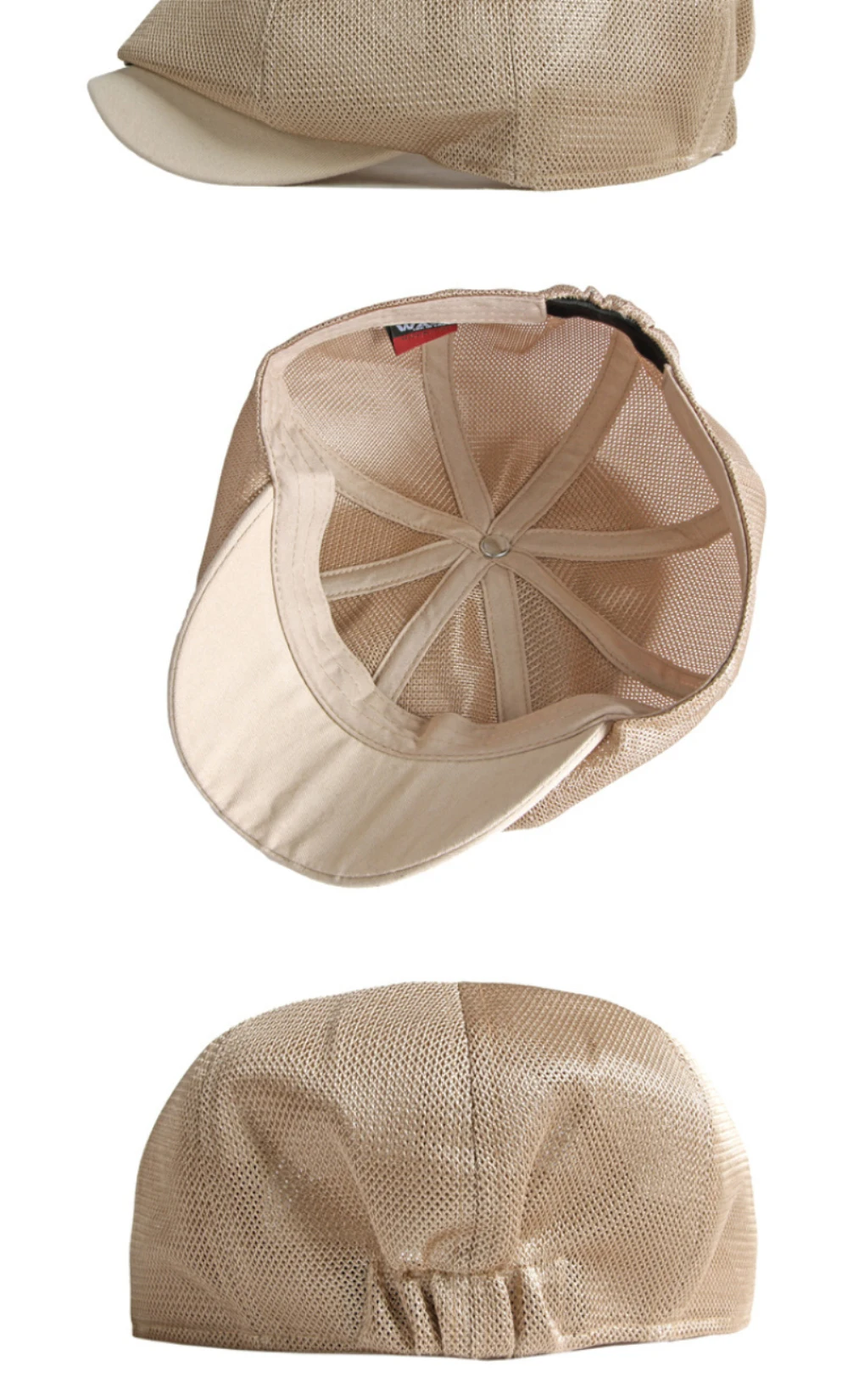 HT4821 Baskenmützen Frühling Sommer Mesh-Kappen für Herren und Damen Künstler-Malermütze Atmungsaktive Ivy Flat Cap Unisex Achteckige Baskenmütze – Detail 8