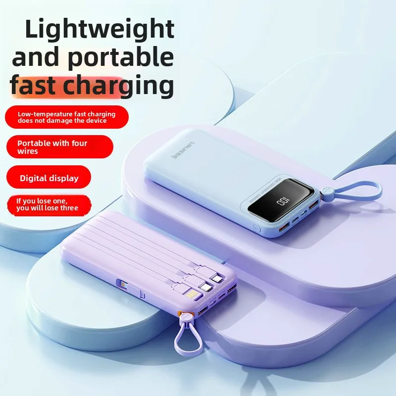 3C مصدر طاقة متنقل 1 واط/2 واط مللي أمبير قدرة حقيقية شحن سريع للغاية سعة كبيرة شاشة ديجيتال بطارية بمشبك خلفي محمول