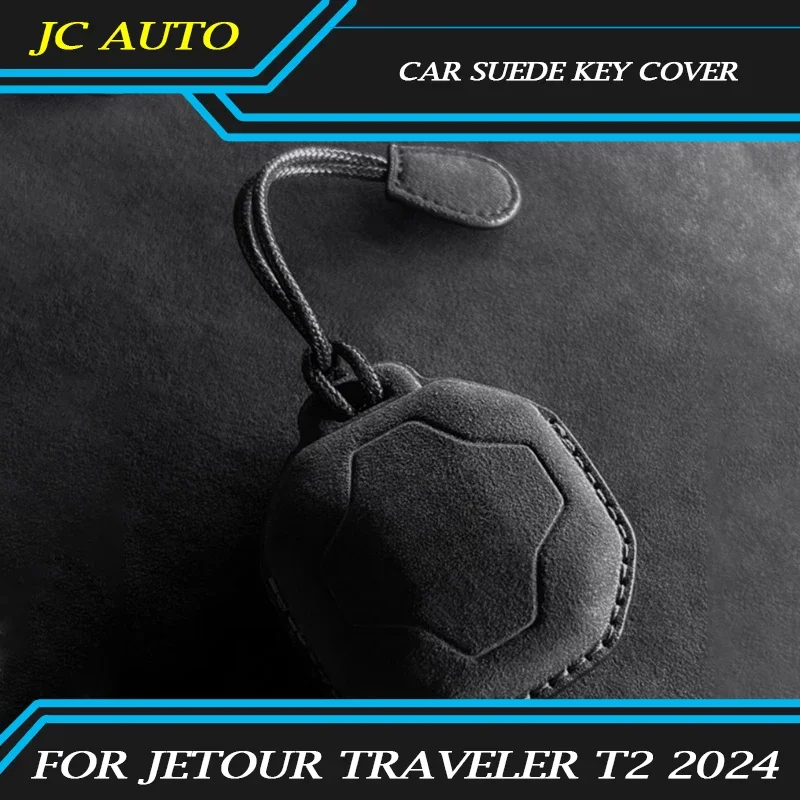 

Car Suede Key Cover Fit for JETOUR Traveler T2 2023-2024 High Quality Car Key Special Protective Shell Car Modified Accessories