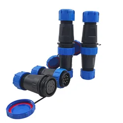 SP28 Waterproof Docking Connector Set - IP68 Various Pin Sizes 2/3/4/5/6/7/8/9/10/12/14/16/19/22/24/26Pin Tin lead welding pins